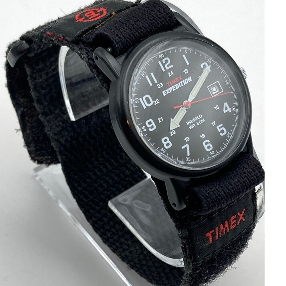 Timex Expedition Camper Indiglo Men's Watch 37mm - New Battery Adjustable WR 50m